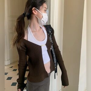 Jacquemus ribbed knit cardigan